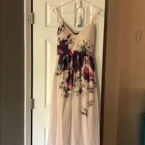 Soft pink floral maxi dress